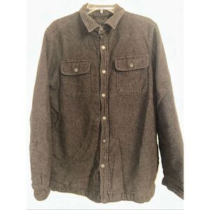 Prana Mens Medium Ronnie Long Sleeve Button Shirt Organic Cotton Heavyweight qui